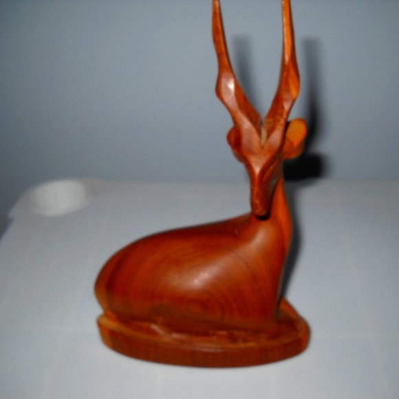 Africa Other - African Hand Carved Wood Sculpture Vintage 1960's
